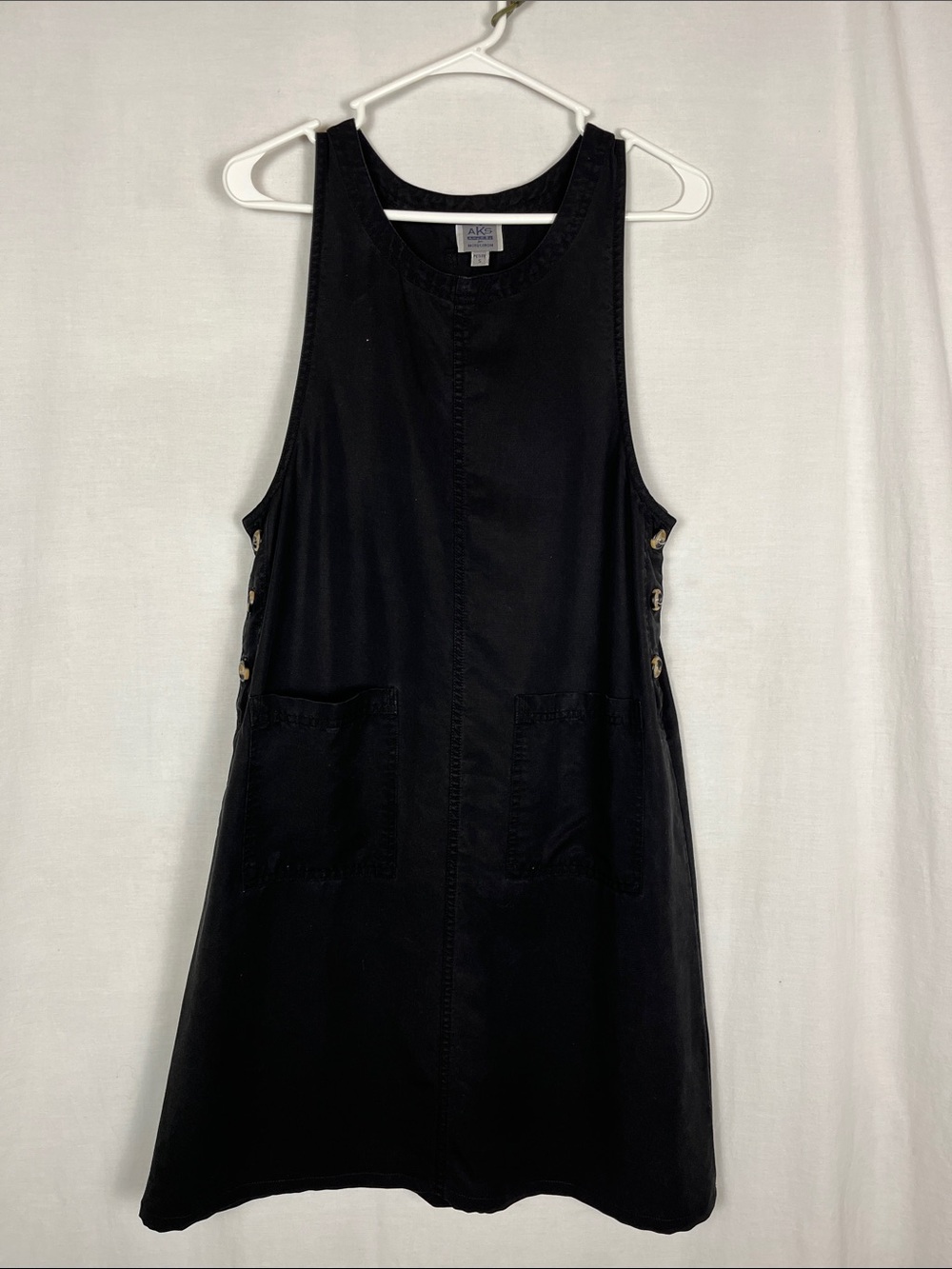 AKS Amy K Su Nordstrom Black Oversized Sleeveless Midi Dress